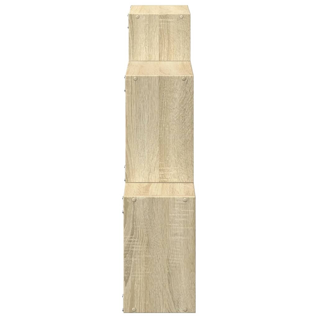 VidaXL Wandkast 78x18x71 cm bewerkt hout sonoma eikenkleurig
