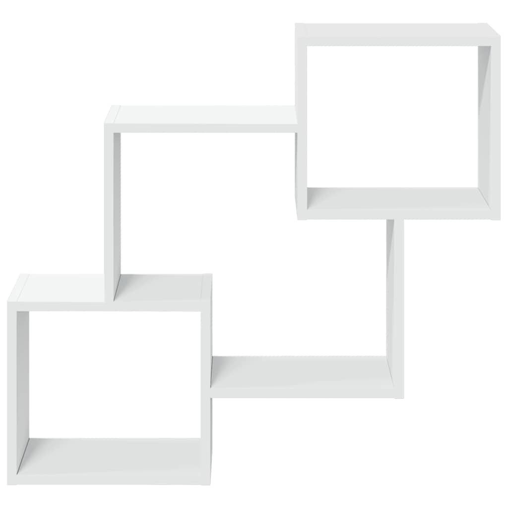 VidaXL Wandkast 78x18x71 cm bewerkt hout wit