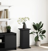 VidaXL Sokkel met opbergruimte 31x30x60 cm bewerkt hout zwart