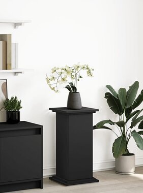 VidaXL Sokkel met opbergruimte 31x30x60 cm bewerkt hout zwart