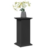 VidaXL Sokkel met opbergruimte 31x30x60 cm bewerkt hout zwart