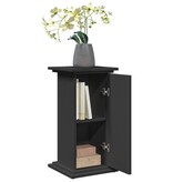 VidaXL Sokkel met opbergruimte 31x30x60 cm bewerkt hout zwart