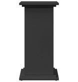 VidaXL Sokkel met opbergruimte 31x30x60 cm bewerkt hout zwart