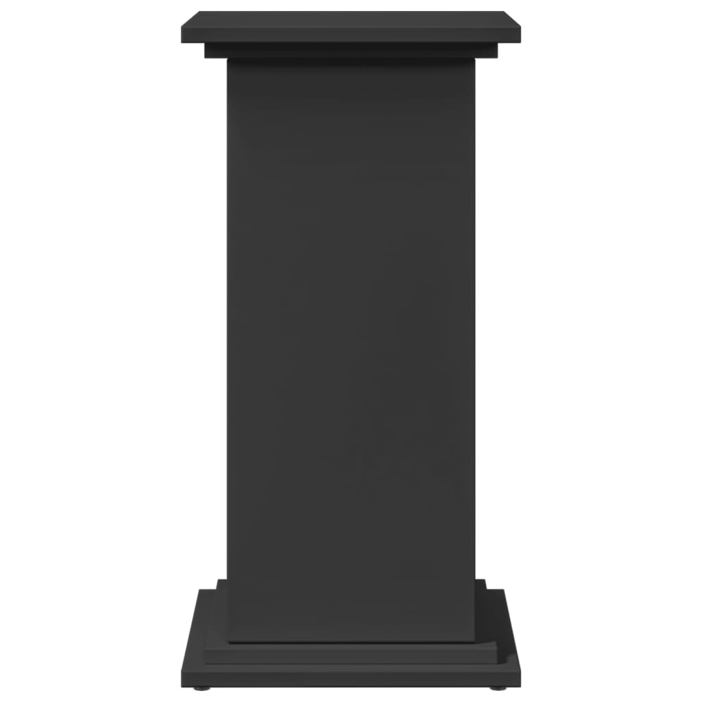 VidaXL Sokkel met opbergruimte 31x30x60 cm bewerkt hout zwart