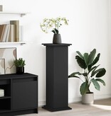 VidaXL Sokkel met opbergruimte 31x30x90 cm bewerkt hout zwart