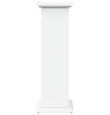 VidaXL Sokkel met opbergruimte 31x30x90 cm bewerkt hout wit
