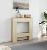 VidaXL Haardombouw 81x18x82 cm bewerkt hout sonoma eikenkleurig