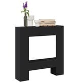 VidaXL Haardombouw 81x18x82 cm bewerkt hout zwart