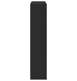 VidaXL Haardombouw 81x18x82 cm bewerkt hout zwart