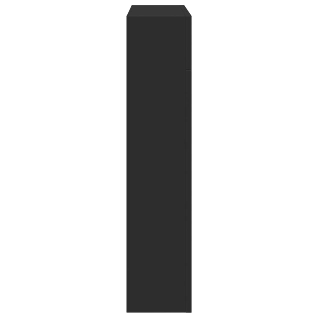 VidaXL Haardombouw 81x18x82 cm bewerkt hout zwart