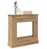 VidaXL Haardombouw 90x30x90 cm bewerkt hout artisanaal eikenkleurig