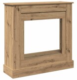 VidaXL Haardombouw 90x30x90 cm bewerkt hout artisanaal eikenkleurig