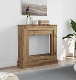 VidaXL Haardombouw 90x30x90 cm bewerkt hout artisanaal eikenkleurig