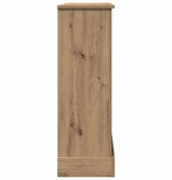 VidaXL Haardombouw 90x30x90 cm bewerkt hout artisanaal eikenkleurig