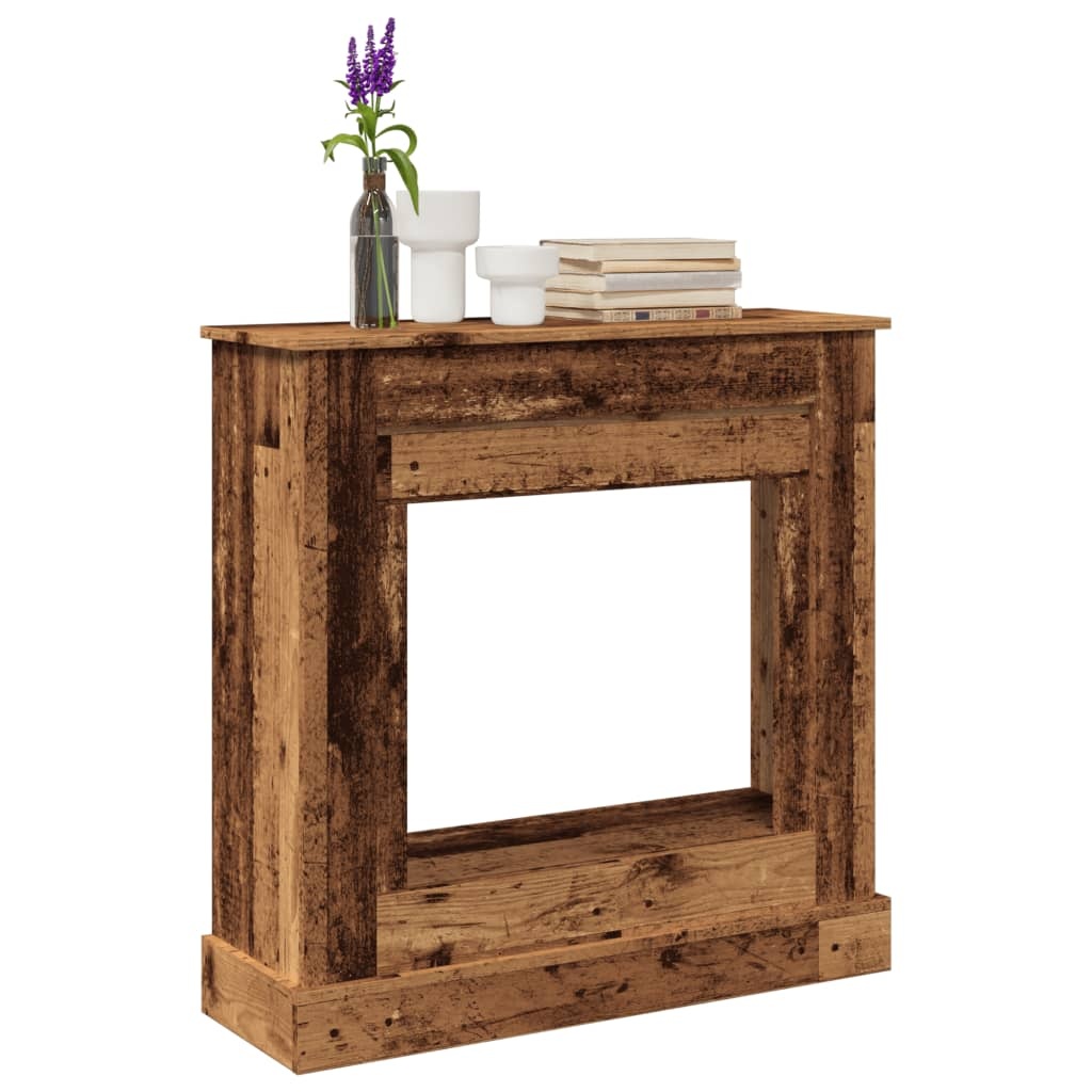 VidaXL Haardombouw 90x30x90 cm bewerkt hout oud houtkleurig