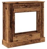 VidaXL Haardombouw 90x30x90 cm bewerkt hout oud houtkleurig