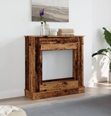 VidaXL Haardombouw 90x30x90 cm bewerkt hout oud houtkleurig