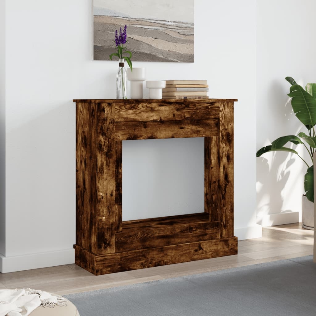 VidaXL Haardombouw 90x30x90 cm bewerkt hout gerookt eikenkleurig