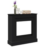VidaXL Haardombouw 90x30x90 cm bewerkt hout zwart