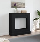 VidaXL Haardombouw 90x30x90 cm bewerkt hout zwart