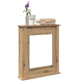 VidaXL Haardombouw 75x20x87,5 cm bewerkt hout artisanaal eikenkleurig