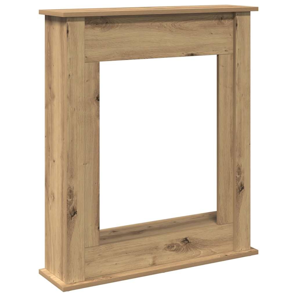 VidaXL Haardombouw 75x20x87,5 cm bewerkt hout artisanaal eikenkleurig