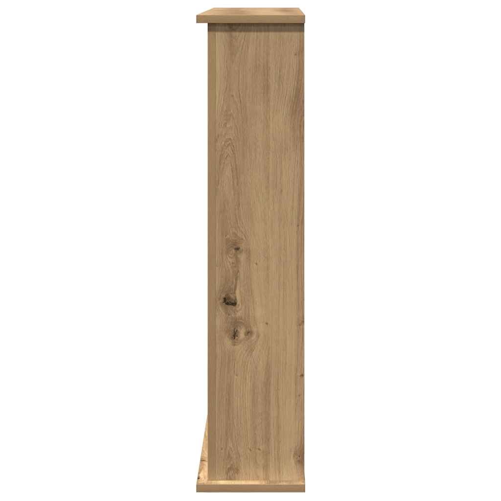 VidaXL Haardombouw 75x20x87,5 cm bewerkt hout artisanaal eikenkleurig
