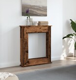 VidaXL Haardombouw 75x20x87,5 cm bewerkt hout oud houtkleurig