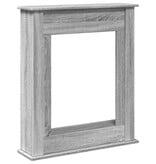 VidaXL Haardombouw 75x20x87,5 cm bewerkt hout grijs sonoma eikenkleur