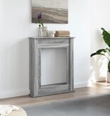 VidaXL Haardombouw 75x20x87,5 cm bewerkt hout grijs sonoma eikenkleur