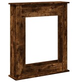 VidaXL Haardombouw 75x20x87,5 cm bewerkt hout gerookt eikenkleurig