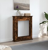 VidaXL Haardombouw 75x20x87,5 cm bewerkt hout gerookt eikenkleurig