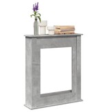 VidaXL Haardombouw 75x20x87,5 cm bewerkt hout betongrijs