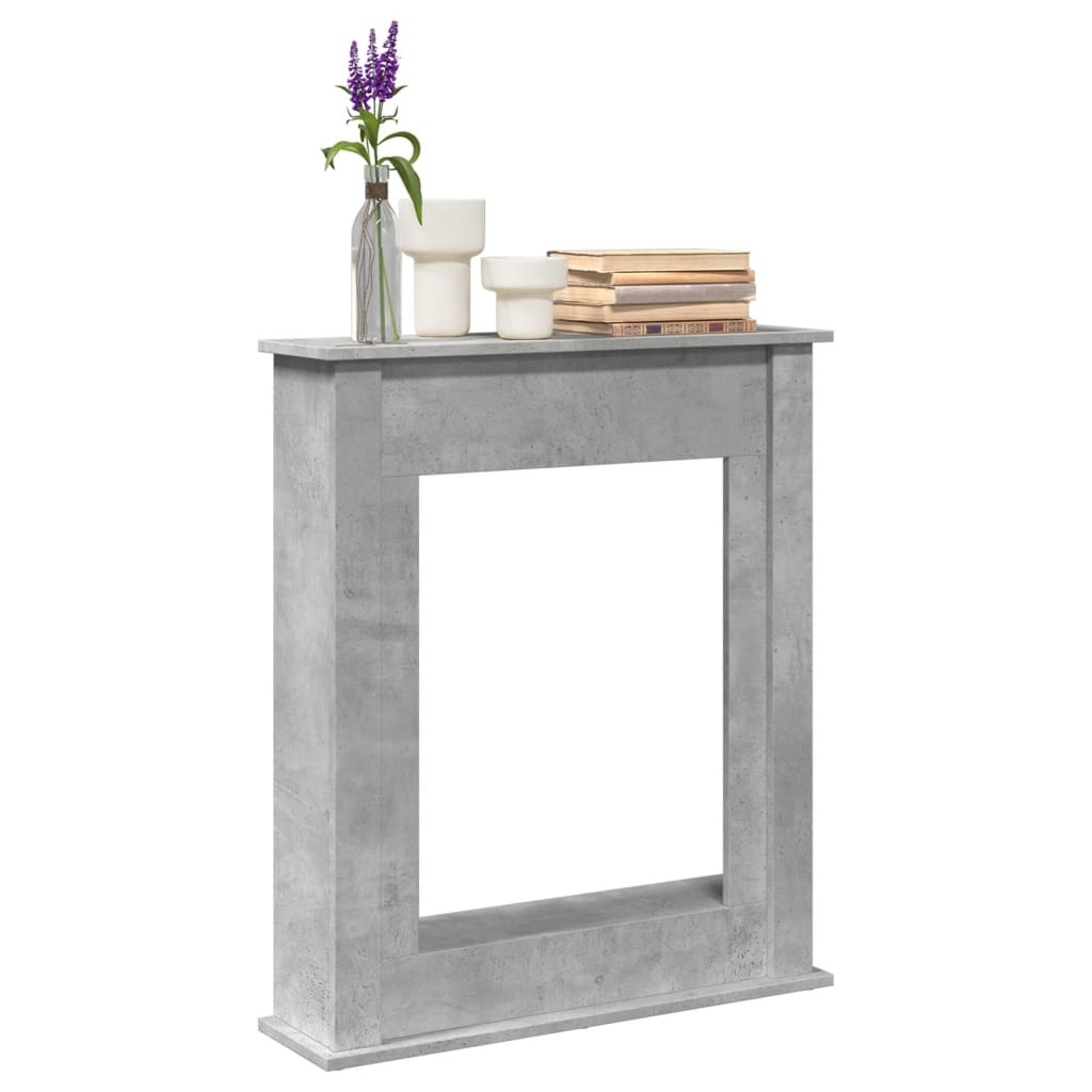 VidaXL Haardombouw 75x20x87,5 cm bewerkt hout betongrijs