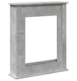 VidaXL Haardombouw 75x20x87,5 cm bewerkt hout betongrijs