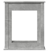 VidaXL Haardombouw 75x20x87,5 cm bewerkt hout betongrijs