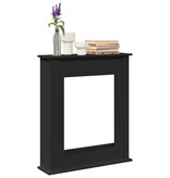 VidaXL Haardombouw 75x20x87,5 cm bewerkt hout zwart