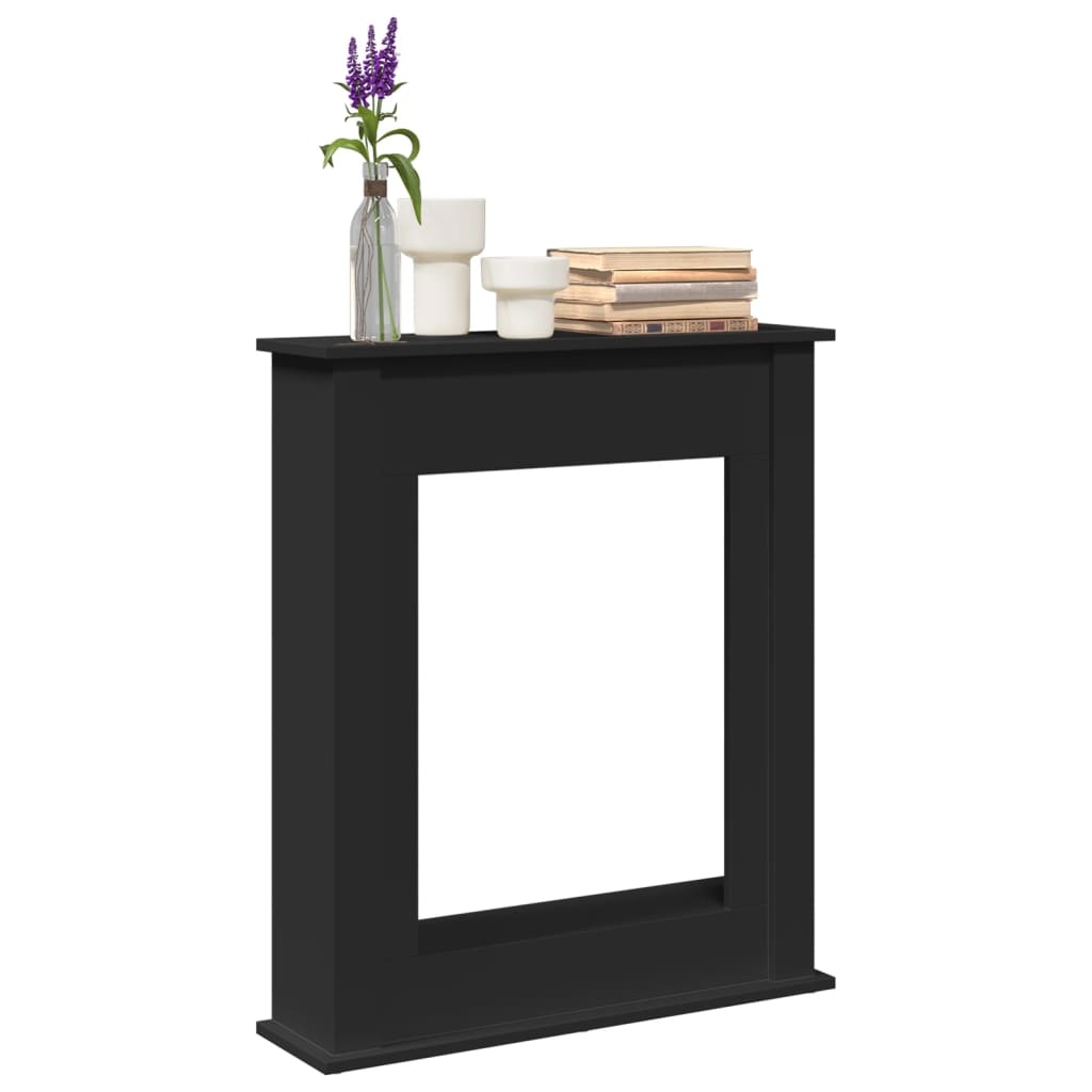 VidaXL Haardombouw 75x20x87,5 cm bewerkt hout zwart