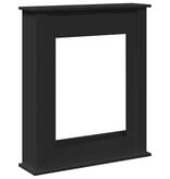 VidaXL Haardombouw 75x20x87,5 cm bewerkt hout zwart