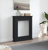 VidaXL Haardombouw 75x20x87,5 cm bewerkt hout zwart