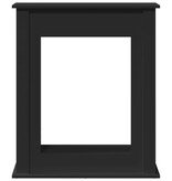 VidaXL Haardombouw 75x20x87,5 cm bewerkt hout zwart