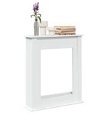 VidaXL Haardombouw 75x20x87,5 cm bewerkt hout wit