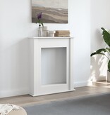 VidaXL Haardombouw 75x20x87,5 cm bewerkt hout wit