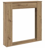VidaXL Haardombouw 100x20x100 cm bewerkt hout artisanaal eikenkleurig