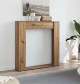 VidaXL Haardombouw 100x20x100 cm bewerkt hout artisanaal eikenkleurig