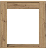 VidaXL Haardombouw 100x20x100 cm bewerkt hout artisanaal eikenkleurig