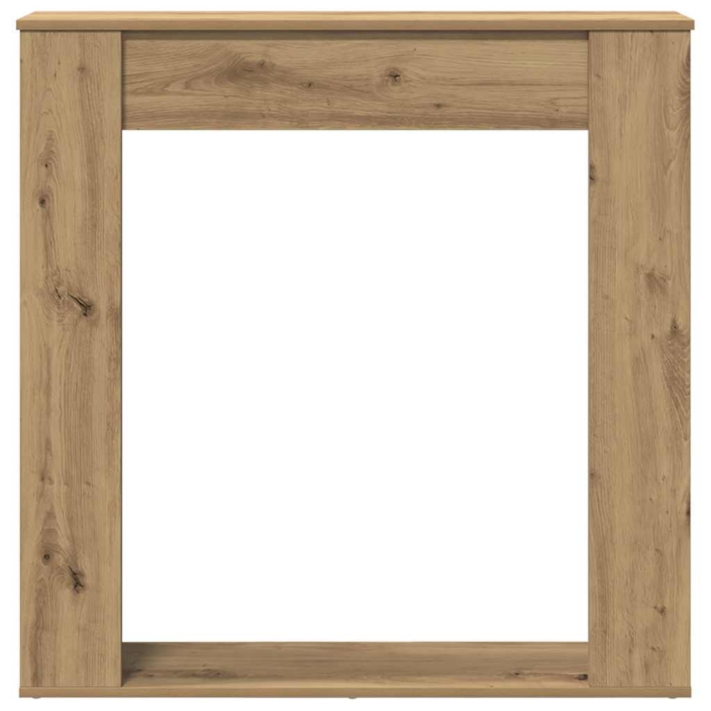 VidaXL Haardombouw 100x20x100 cm bewerkt hout artisanaal eikenkleurig