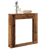 VidaXL Haardombouw 100x20x100 cm bewerkt hout oud houtkleurig