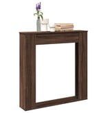 VidaXL Haardombouw 100x20x100 cm bewerkt hout bruin eikenkleurig