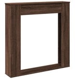 VidaXL Haardombouw 100x20x100 cm bewerkt hout bruin eikenkleurig